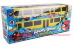 Kids Yellow Angry Birds Theme Electric Double-Deck Bus Toy