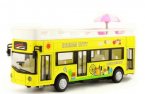 Blue / Yellow / Red Kids Diecast Double Decker Bus Toy