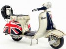 Union Jack Painting Retro 1:8 Tinplate Vespa Scooter Model