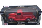 1:18 Scale Red / Black MotorMax Diecast 1940 Ford Pickup Model