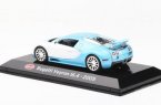 1:43 Scale Blue-White Diecast 2005 Bugatti Veyron 16.4 Model