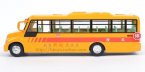 Kids Orange Pull-back Function Chinese Style School Bus Toy