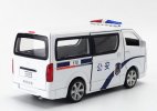 White 1:32 Scale Police Kids Diecast Toyota Hiace Toy