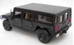 Black / Red MaiSto 1:27 Scale Diecast Hummer H1 Model