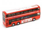 Red Kids Diecast KMB Volvo B9TL Wright Double Decker Bus Toy