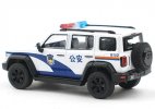 1:64 Scale White Police Diecast 2023 Tank 300 SUV Model