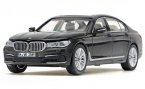 1:43 Scale Silver / Black / Blue Diecast BMW 7 Series Model