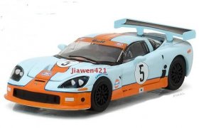 1:64 Scale Blue-Orange Gulf Diecast Chevrolet Corvette Model