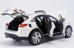 Black / White 1:18 Scale Diecast Infiniti QX70 SUV Model