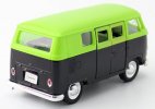 Kids Green-Black Welly 1:36 Scale Diecast 1963 VW T1 Bus Toy