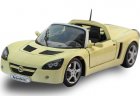 Blue / Yellow 1:18 Welly Diecast 2001 Opel Speedster Model