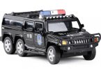 Kids 1:32 Scale Black / White Diecast Hummer H2 Toy