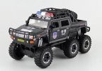 Kids Black / White / Green Diecast Hummer H2 Pickup Truck Toy