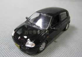 Black 1:43 Scale IXO Diecast Renault Clio Car Model