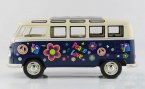 Kids Red / Blue / Green 1:24 Flower Patterns Diecast VW Bus Toy