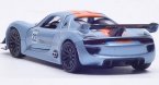 Kids Blue 1:36 Scale Welly Diecast Porsche 918 RSR Toy