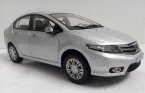 Silver / Red 1:18 Scale Diecast 2013 Honda City Model