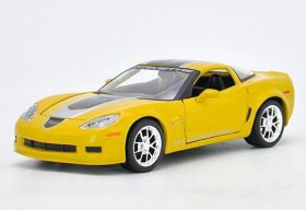 1:24 Scale Yellow Maisto Diecast Chevrolet Corvette Model