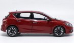 1:18 Scale Wine Red Diecast Nissan Tiida Model