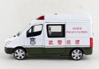 1:32 Scale Kids Police White Diecast Mercedes Benz Sprinter Toy