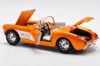 Orange 1:18 Scale Maisto Diecast 1957 Chevrolet Corvette Model