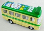 Mini Scale Diecast Red / Green Doaemon Singledecker City Bus Toy