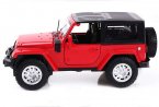 Yellow / Red / White 1:32 Scale Kids Diecast Jeep Wrangler Toy