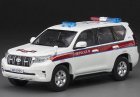 1:43 White Police Diecast 2018 Toyota Land Cruiser Prado Model