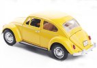 Kids 1:28 Scale Pink /Black / Yellow Diecast 1967 VW Beetle Toy