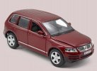 Wine Red / Blue 1:24 Scale Bburago Diecast VW Touareg Model