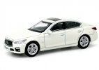 White 1:64 Scale Diecast 2015 Infiniti Q50S Model