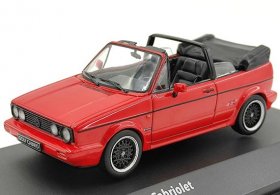 Red 1:43 Solido Diecast VW Golf Cabriolet Mk1 Sportline Model