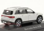 White / Golden 1:43 Scale Diecast Mercedes-Benz EQB Model