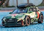 1:24 Scale Kids Green / Gray Diecast Audi RS6 Toy