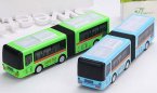 Kids Green / Blue Plastics Electric Articulated City Bus Toy