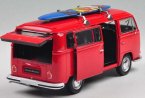 White / Red / Yellow 1:24 Welly Diecast 1972 VW T2 Bus Model