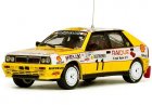 1:43 Scale Yellow NO.11 Diecast Lancia Delta Integrale Model