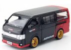 1:32 Scale Black Kids Diecast Toyota Hiace H200 Van Toy