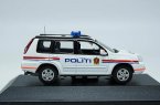 1:43 White Norway Police Diecast 2006 Nissan X-Trail Model