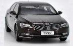 White / Brown / Silver/ Gray Diecast Skoda New Superb Model