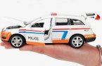 1:32 Scale Kids Orange-White Police Diecast Audi Q7 Toy