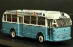 White-Blue 1:76 Scale Die-cast Holland Coach 1955 City Bus Model