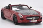 Red 1:24 Maisto Diecast Mercedes Benz SLS AMG Roadster Model