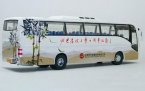 1:42 Scale White BEIJING BASHI MEDIA Volvo 9300 Bus Model