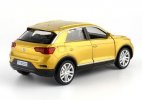 Blue / Golden 1:36 Scale Kids Diecast VW T-ROC SUV Toy