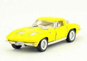 Kids 1:36 Scale Diecast 1963 Chevrolet Corvette Toy