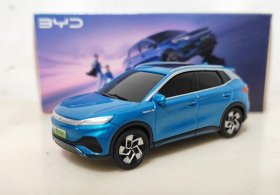 Blue 1:64 Scale Diecast 2022 BYD Yuan Plus Model