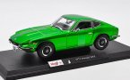 Green 1:18 Scale Maisto Diecast 1971 Datsun 240Z Model