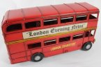 Medium Scale Red 1905 London Evening News Double Decker Bus