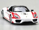 White-Red 1:24 Scale NO.3 Bburago Diecast Porsche 918 Model